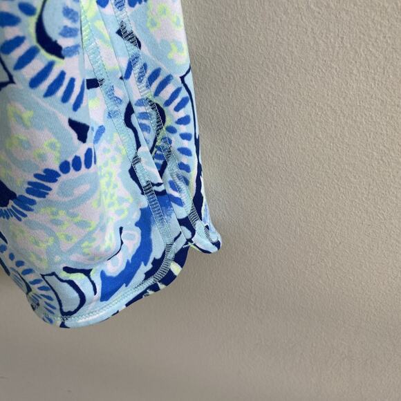 Lilly Pulitzer LUXLETICS XL Weekender capri Leggings Blue Indigo Sunset Workout - Picture 5 of 6